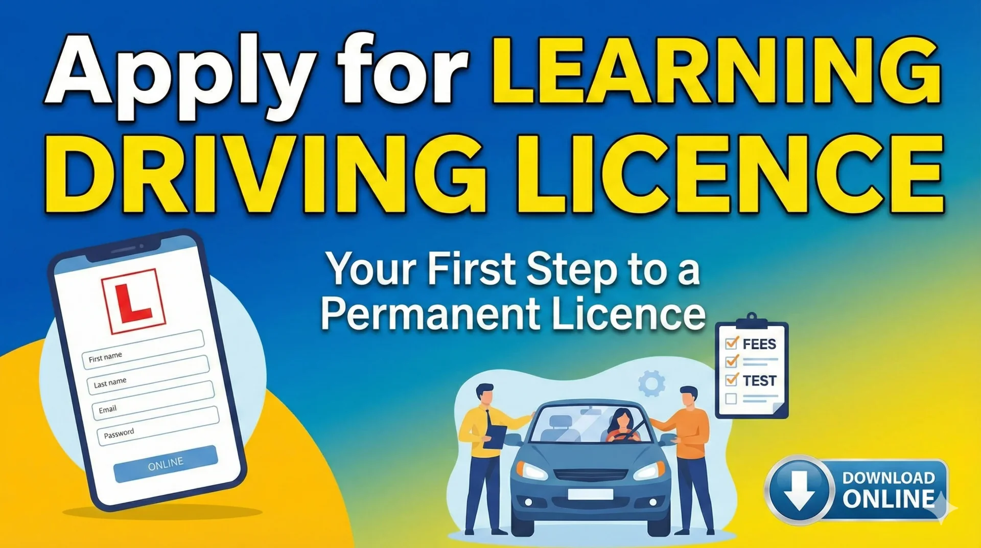 Apply for learning driving licence